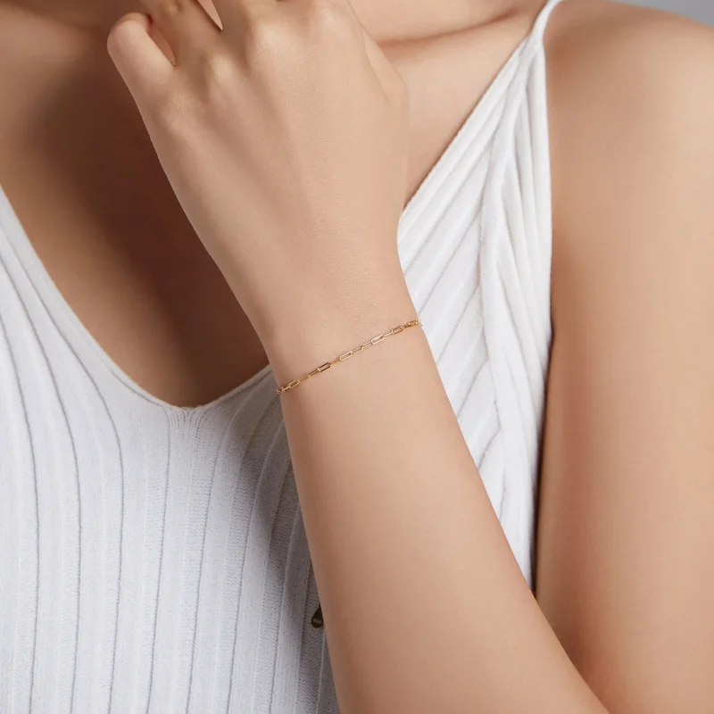 (imagem para) Pandora Style Basic Chain Bracelet - SCB221-B - Visualizar 6