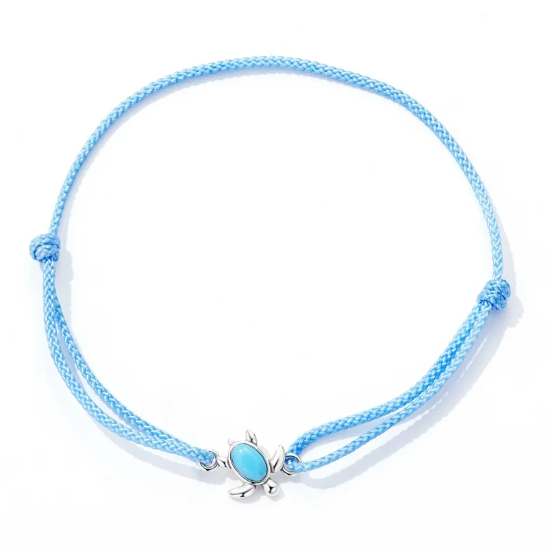 (imagem para) Pandora Style Blue Turtle Bracelet - SCB231 - Visualizar 2