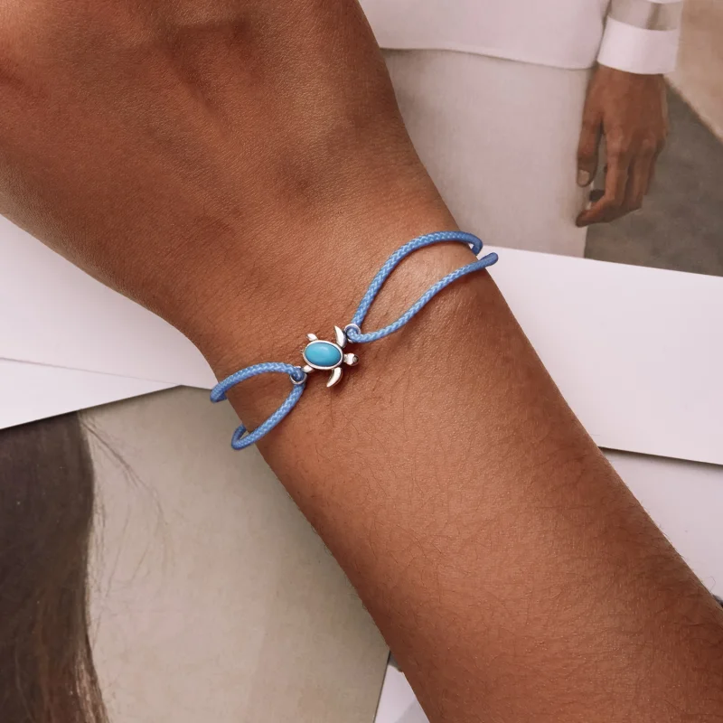 (imagem para) Pandora Style Blue Turtle Bracelet - SCB231 - Visualizar 5