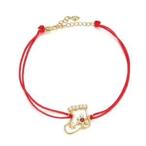 (imagem para) Pandora Style Christmas Socks Bracelet - SCB225