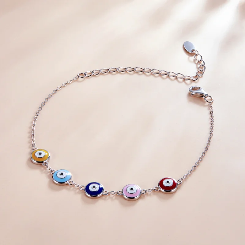 (imagem para) Pandora Style Guardian Eye Bracelet - SCB218 - Visualizar 2