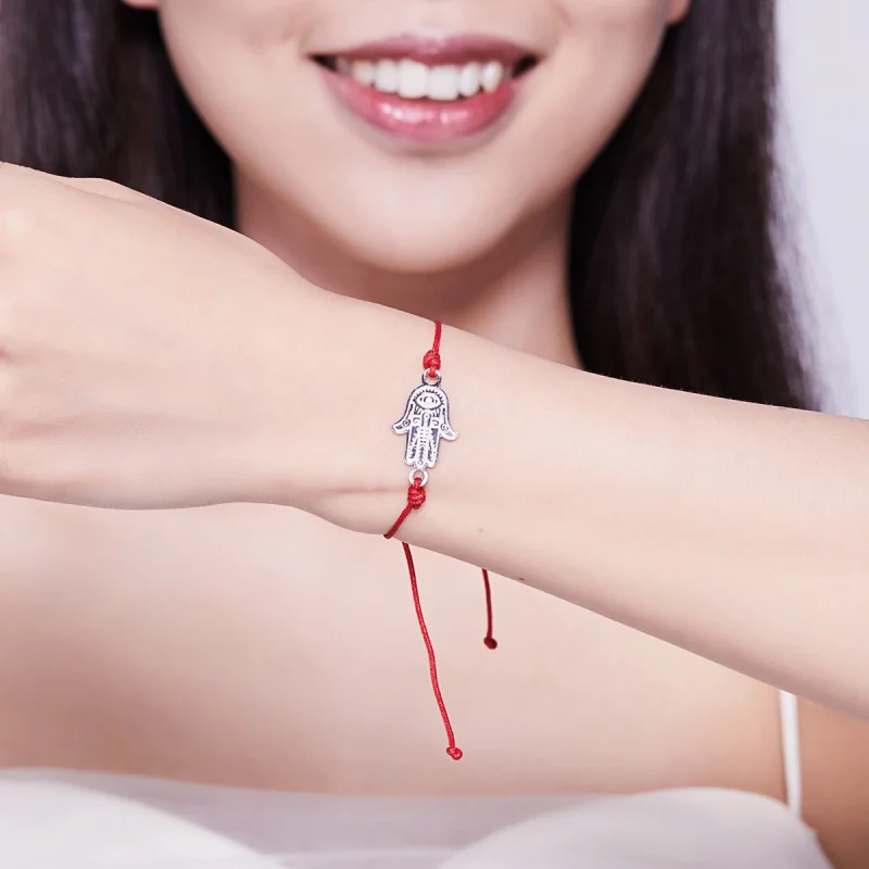 (imagem para) Pandora Style Hand of Farmati Bracelet - YMX002 - Visualizar 7