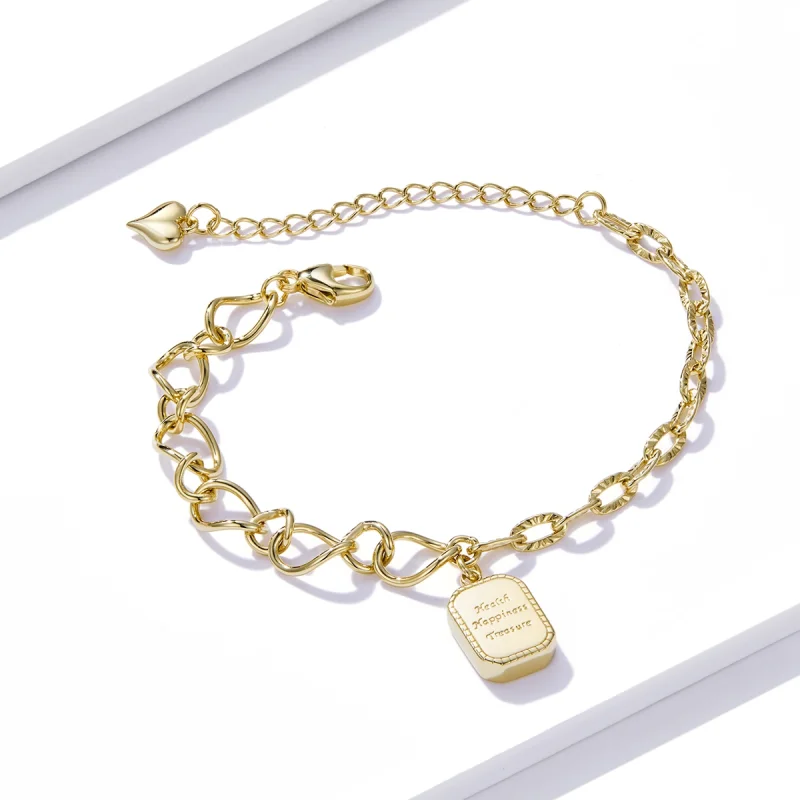 (imagem para) Pandora Style Health, Happiness, Treasure Bracelet - BSB070 - Visualizar 4