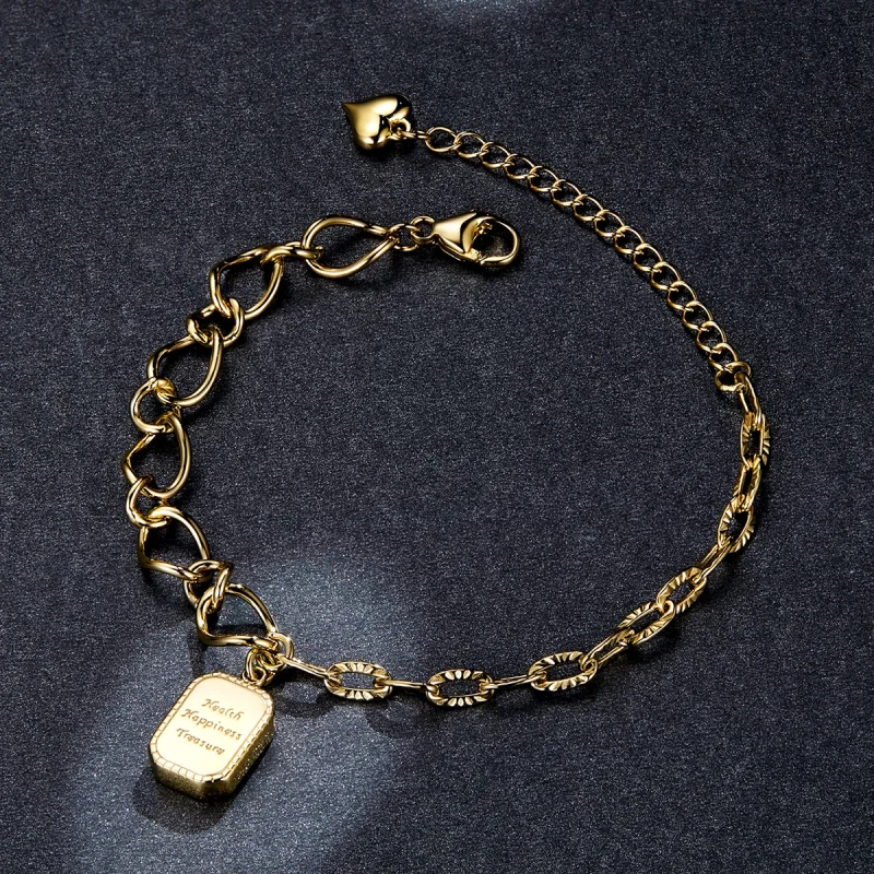 (imagem para) Pandora Style Health, Happiness, Treasure Bracelet - BSB070 - Visualizar 5