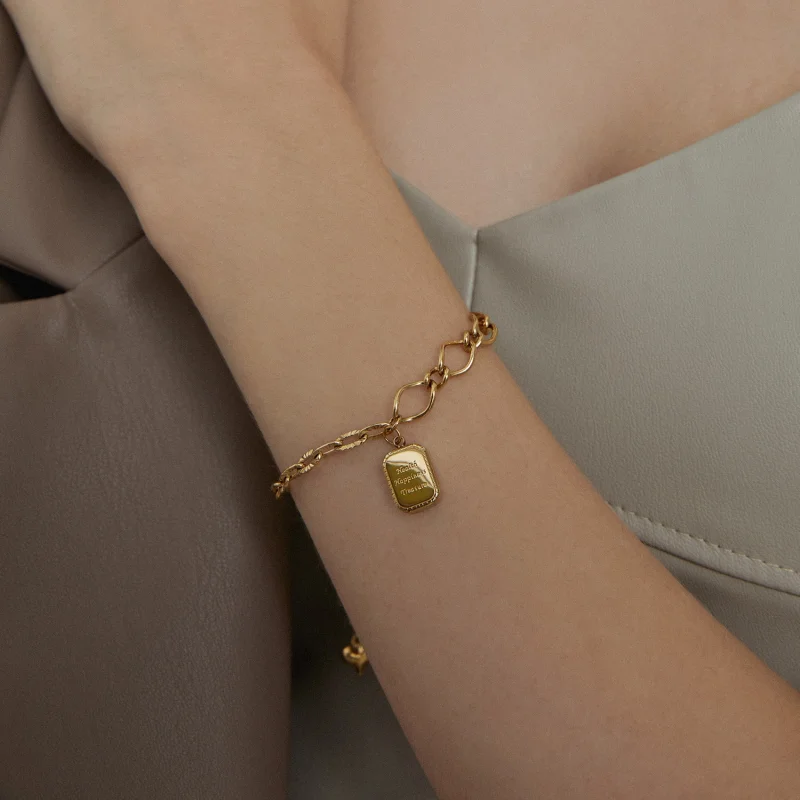 (imagem para) Pandora Style Health, Happiness, Treasure Bracelet - BSB070 - Visualizar 8