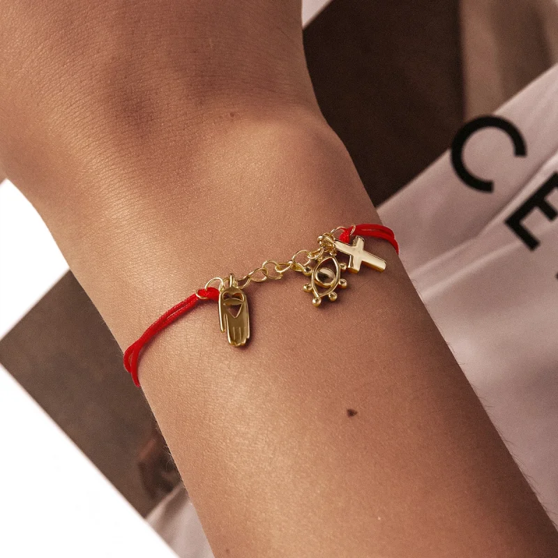 (imagem para) Pandora Style Lucky Symbol Bracelet - SCB226 - Visualizar 9