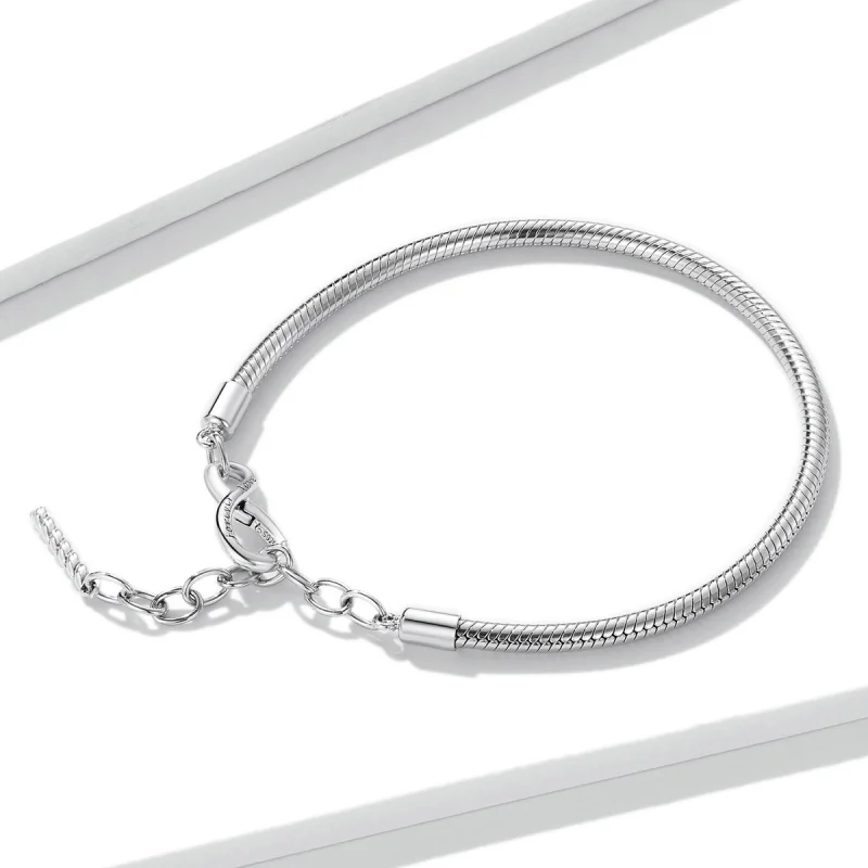 (imagem para) Pandora Style Simple and Infinite Bracelet - BSB085 - Visualizar 3