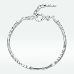 (imagem para) Pandora Style Simple and Infinite Bracelet - BSB085