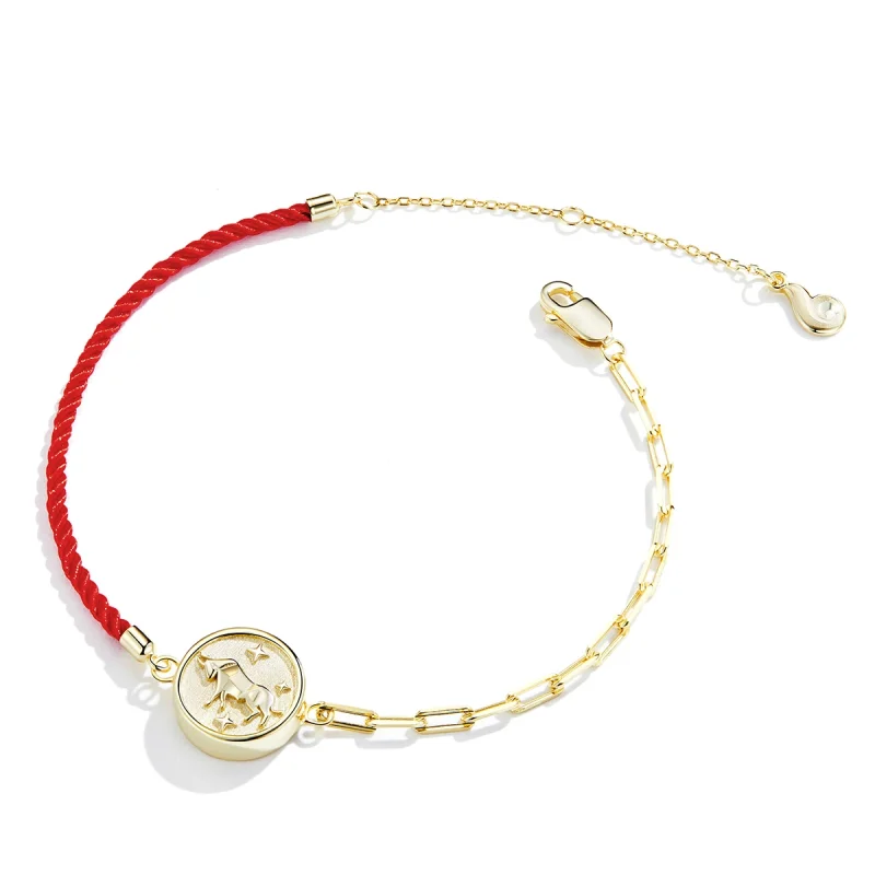 (imagem para) Pandora Style Taurus Bracelet - BSB075 - Visualizar 2