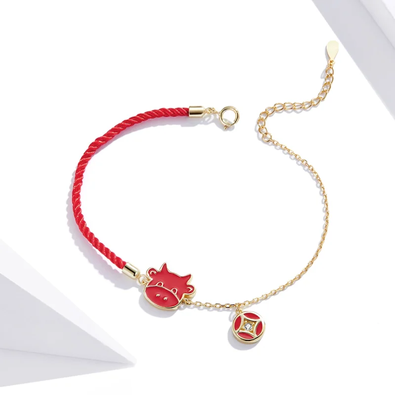 (imagem para) Pandora Style Taurus Bracelet - SCB207 - Visualizar 3