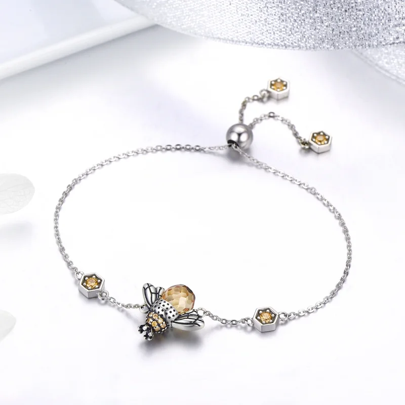 (imagem para) Pulseira Abelha Dançante estilo Pandora - SCB043 - Visualizar 4