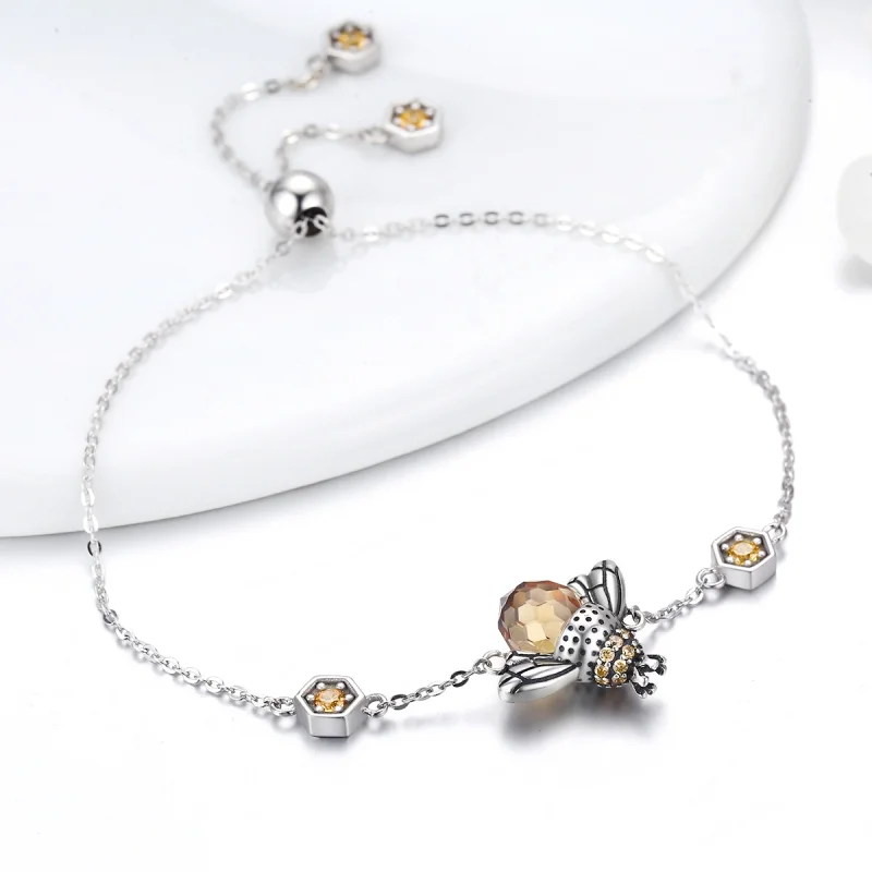 (imagem para) Pulseira Abelha Dançante estilo Pandora - SCB043 - Visualizar 6