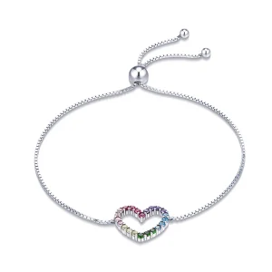 (imagem para) Pulseira Amor do arco-íris estilo Pandora - SCB216