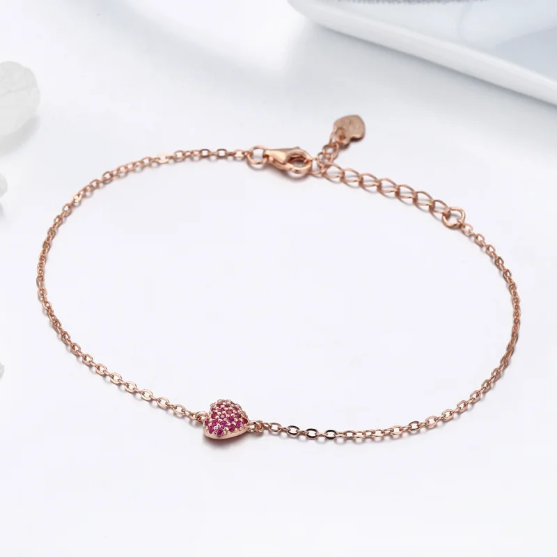 (imagem para) Pulseira Coração Elegante estilo Pandora - SCB050 - Visualizar 4