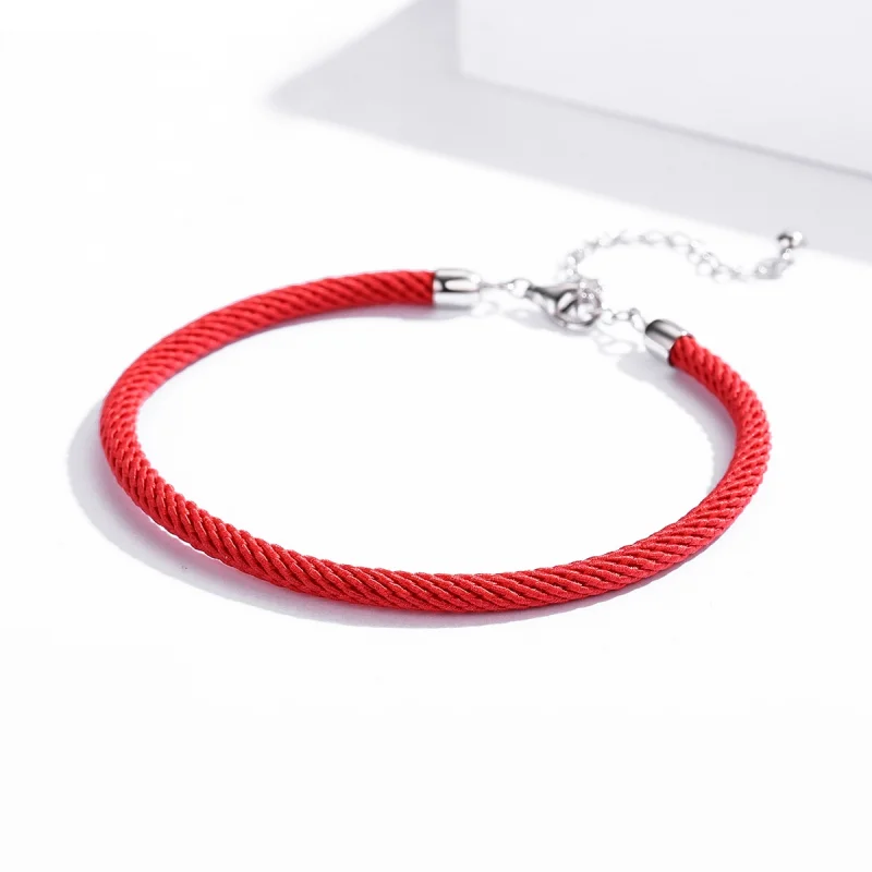 (imagem para) Pulseira de cordão Corda vermelha estilo Pandora - SCB166 - Visualizar 3