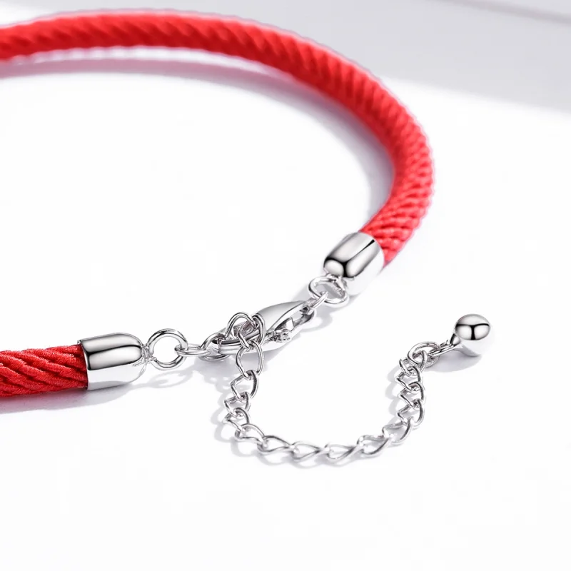 (imagem para) Pulseira de cordão Corda vermelha estilo Pandora - SCB166 - Visualizar 4