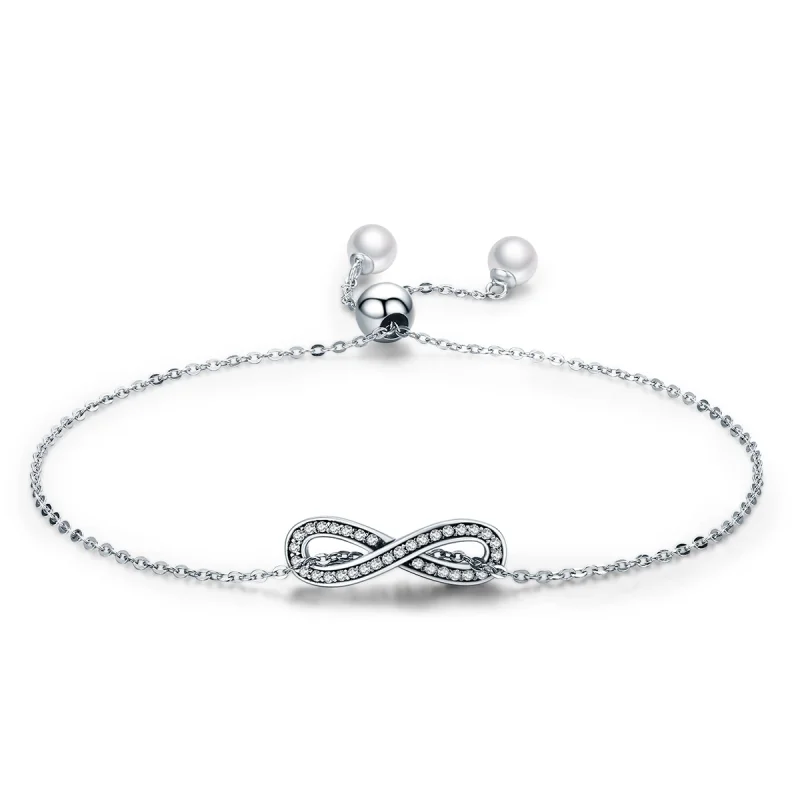 (imagem para) Pulseira Elegância sem fim estilo Pandora - SCB056