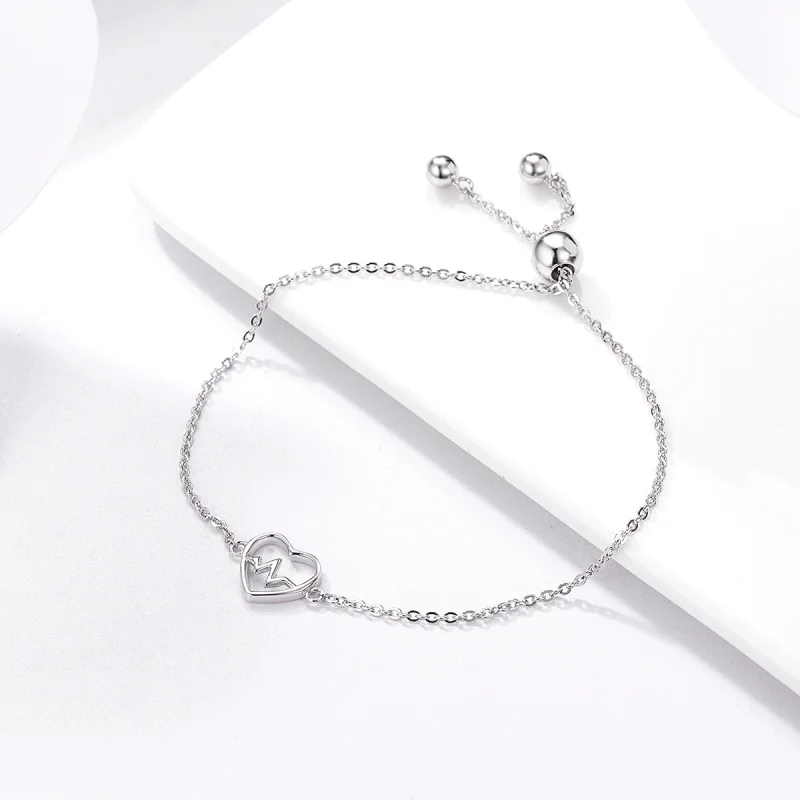 (imagem para) Pulseira Love Cardiogram estilo Pandora - SCB019 - Visualizar 5