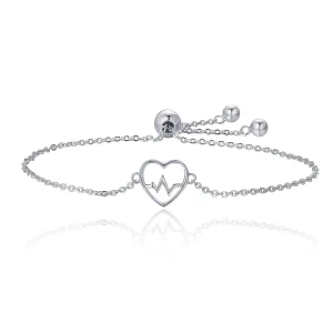 (imagem para) Pulseira Love Cardiogram estilo Pandora - SCB019