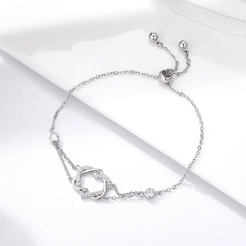 (imagem para) Pulseira Love Cardiogram estilo Pandora - SCB022 - Visualizar 5