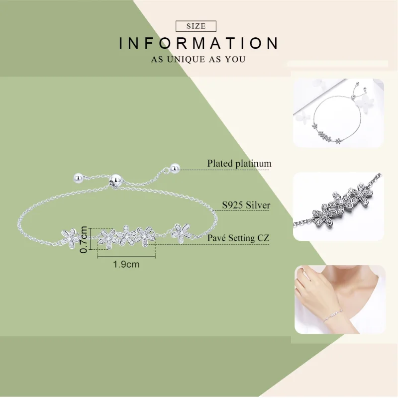 (imagem para) Pulseira Margarida life Pandora - SCB084 - Visualizar 6