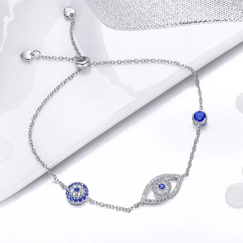 (imagem para) Pulseira Olho da guarda estilo Pandora - SCB089 - Visualizar 4