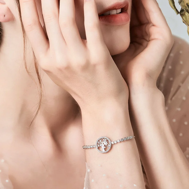 (imagem para) Pulseira Árvore da Vida Brilhante estilo Pandora - SCB035 - Visualizar 2