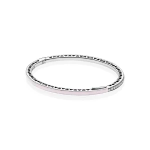 Bracelete PANDORA Rígido Corações Radiantes Rosa - 590537EN68 (imagem para) Bracelete PANDORA Rígido Corações Radiantes Rosa - 590537EN68