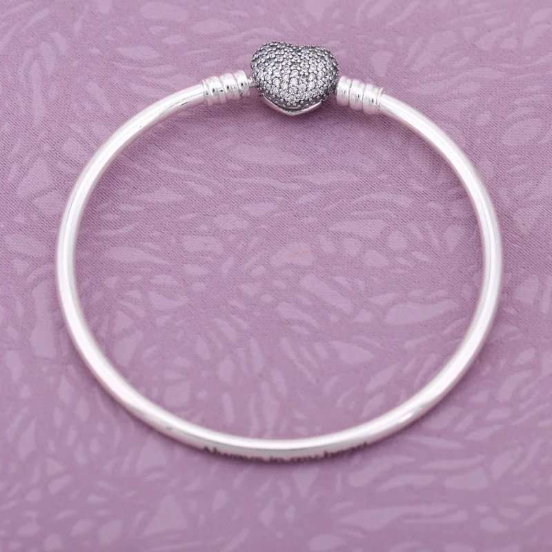 (imagem para) Bracelete Rígido PANDORA Sempre em Meu Coração - 590722CZ - Visualizar 2