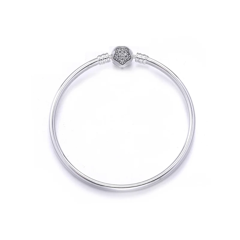 (imagem para) Bracelete Pandora Rígido de prata Pentágono