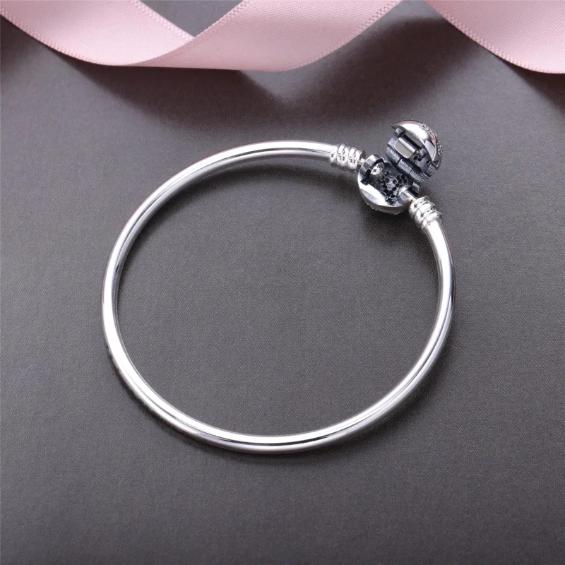 (imagem para) E.L. Bracelete PANDORA Rígido Floco de Neve - 590740CZ - Visualizar 3