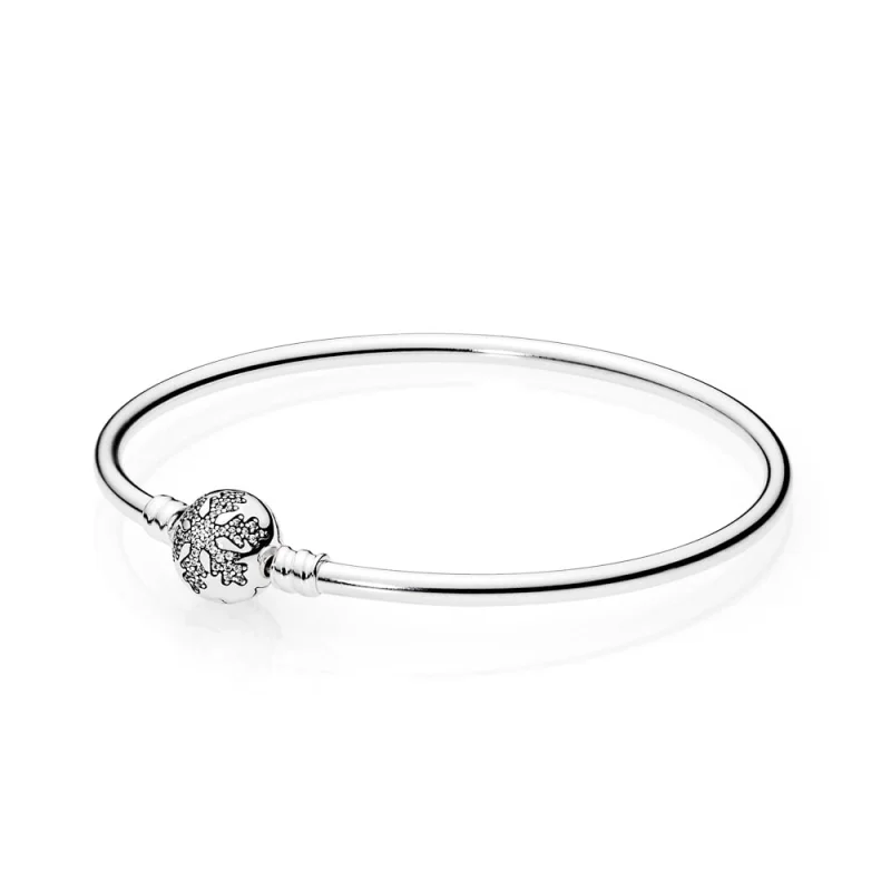 (imagem para) E.L. Bracelete PANDORA Rígido Floco de Neve - 590740CZ