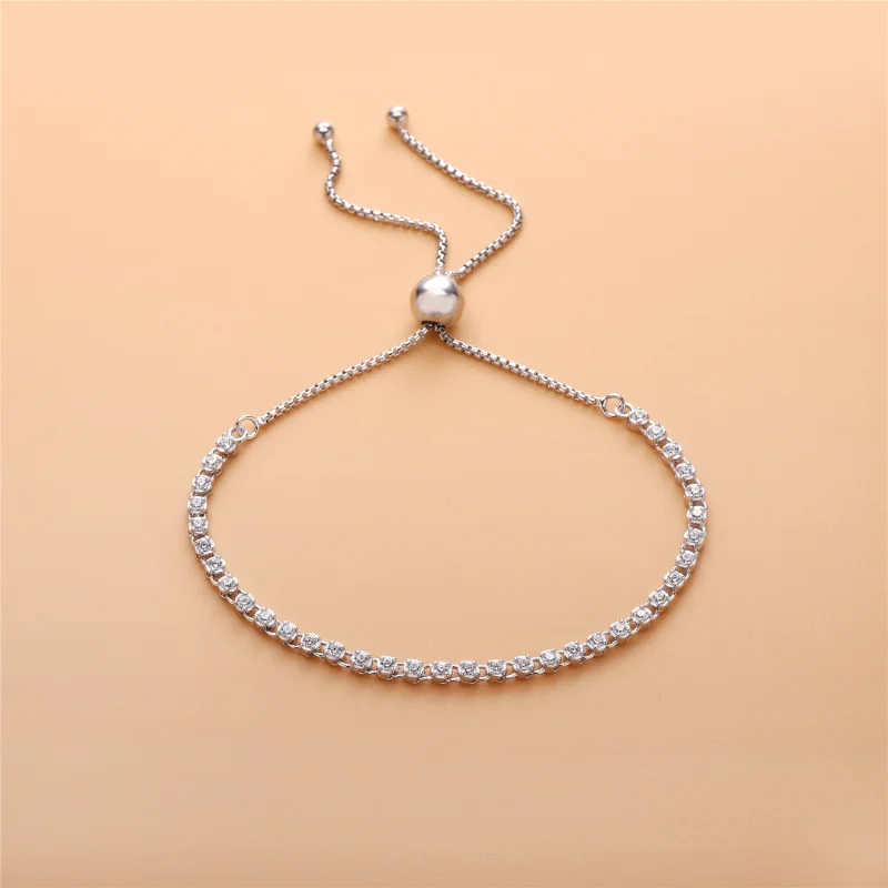 (imagem para) Bracelete PANDORA Cordão Brilhante Arco-íris - 590524PCZMX - Visualizar 3