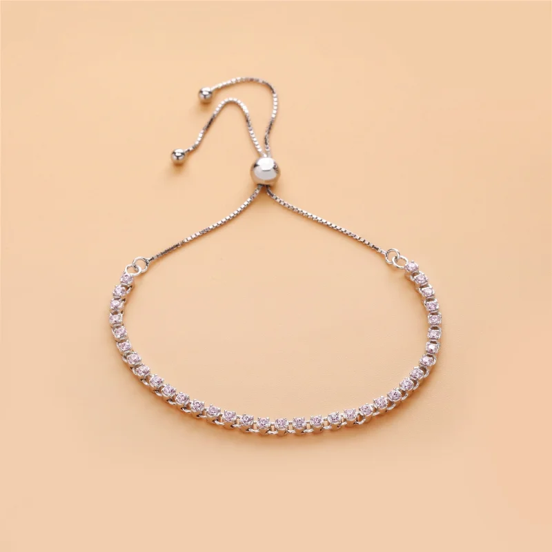 (imagem para) Bracelete PANDORA Cordão Brilhante Arco-íris - 590524PCZMX - Visualizar 4