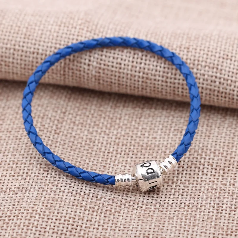 (imagem para) Bracelete PANDORA De Couro Azul Com O Fecho - Visualizar 2