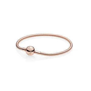 Pulseira PANDORA ROSETM Crie & Combine - Liso - 580728 (imagem para) Pulseira PANDORA ROSETM Crie & Combine - Liso - 580728