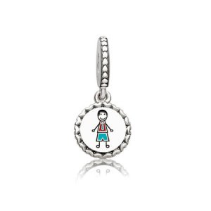 Pingente Pandora de prata Dad Stick Figure