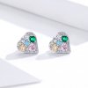 Brincos Petit Amor colorido estilo Pandora - SCE890