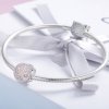 Charm Dois tons Flor life Pandora - SCC923