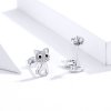 Brincos Petit Gato fofo estilo Pandora - SCE797