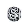 Charm Flores com orifícios, letra S estilo Pandora - SCC1444-S