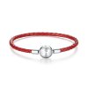 Pulseira de couro vermelho Pandora - BSB042