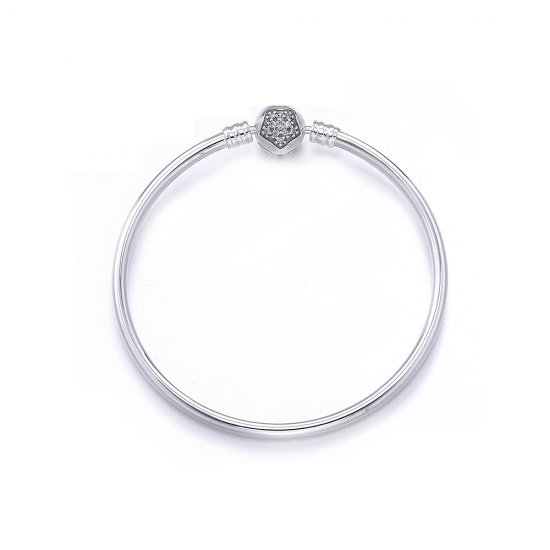 Bracelete Pandora Rígido de prata Pentágono  Clique na imagem para fechar