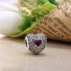 Charm PANDORA Duplo Coração Vermelho - 791168SRU