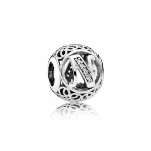 Charm PANDORA Alfabeto Vintage Letra N - 791858CZ Charm PANDORA Alfabeto Vintage Letra N - 791858CZ