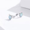 Brincos Petit Estrela miau estilo Pandora - SCE538-Q