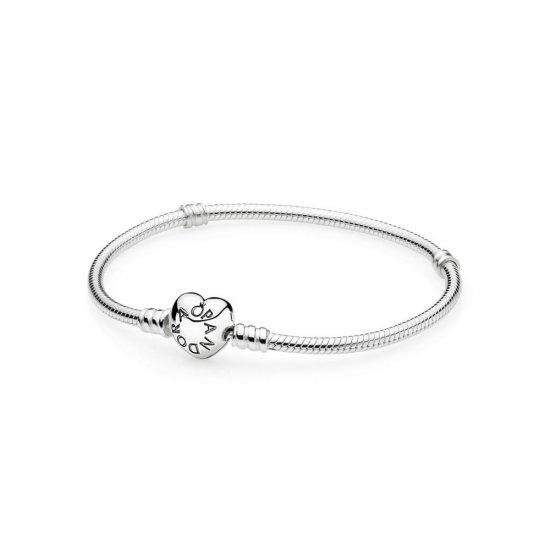 Pulseira PANDORA com fecho de coração - 590719  Clique na imagem para fechar