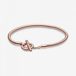 Cadeia de cobras t-bar Pandora Rose - 589087C00
