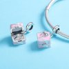Charm Aliança de casamento estilo Pandora - SCC549