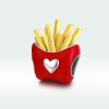 Charm Batatas Fritas Deliciosas estilo Pandora - SCC1606